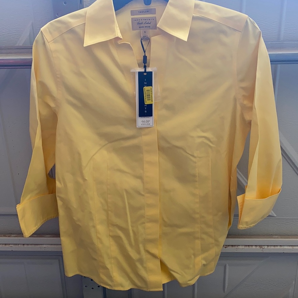 Yellow button up